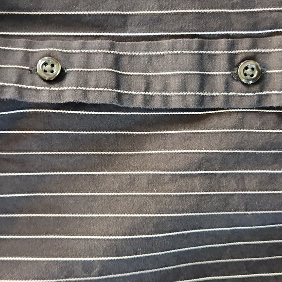 Black pinstriped dress shirt - Picture 4 of 4